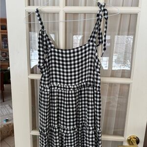 Black and White Gingham Dress